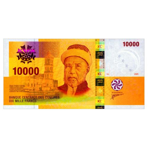 КОМОРСКИЕ ОСТРОВА 19 COMOROS 10000 FRANCS 2025 Unc