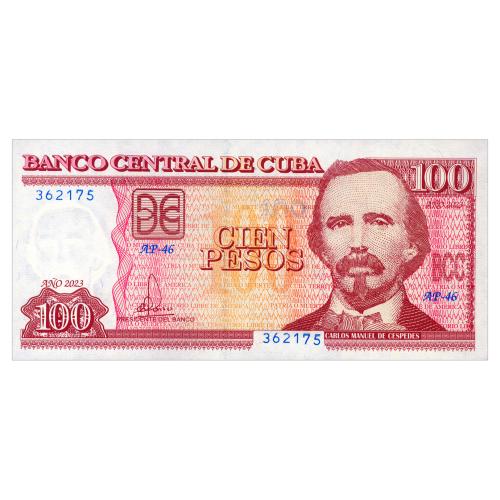 КУБА 129 CUBA 100 PESOS 2023 Unc