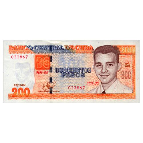 КУБА 130 CUBA 200 PESOS 2024 Unc