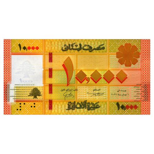 ЛИВАН 92 LEBANON 10000 LIVRES 2021 Unc