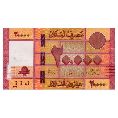 ЛИВАН 93 LEBANON 20000 LIVRES 2019 Unc