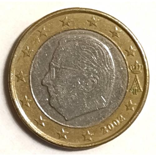 М1 БЕЛЬГИЯ 1 EURO 2002; KM# 203