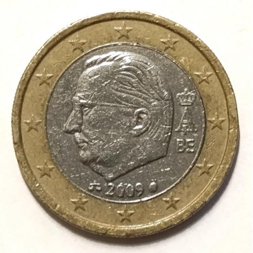 М1 БЕЛЬГИЯ 1 EURO 2009; KM# 301