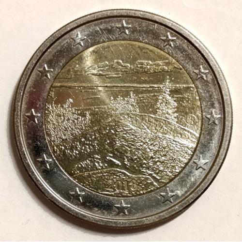 М1 ФИНЛЯНДИЯ 2 EURO 2018; НАЦИОНАЛЬНЫЕ ЛАНДШАФТЫ ФИНЛЯНДИИ - КОЛИ; KM# 269