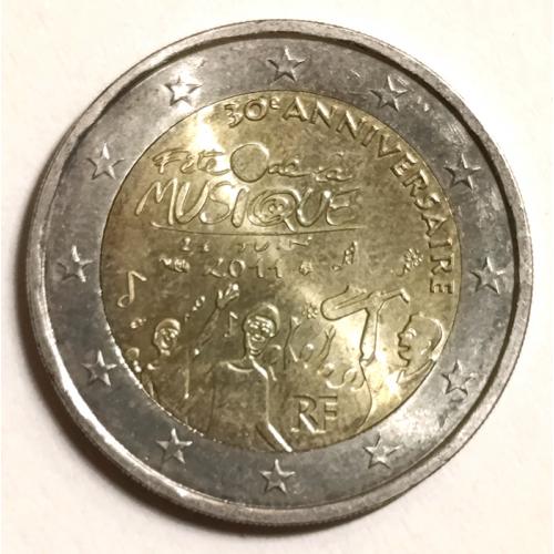 М1 ФРАНЦИЯ 2 EURO 2011; 30 ЛЕТ ДНЮ МУЗЫКИ ВО ФРАНЦИИ; KM# 1789