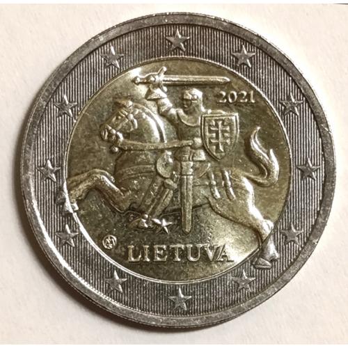 М1 ЛИТВА 2 EURO 2021; KM# 212