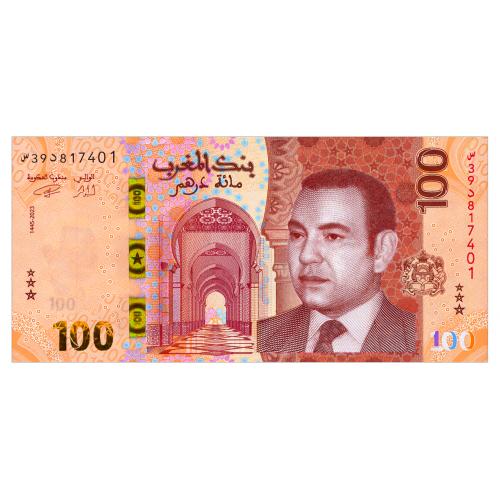 МАРОККО W81 MOROCCO 100 DIRHAMS 2023 Unc