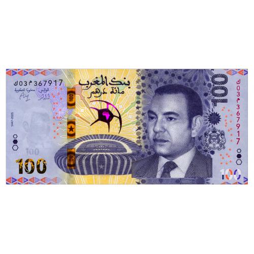 МАРОККО W83 MOROCCO 100 DIRHAMS 2025 Unc