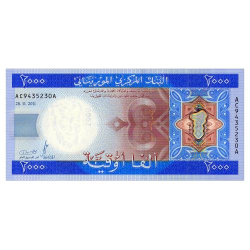 МАВРИТАНИЯ 20 MAURITANIA 2000 OUGUIYA 2011 Unc