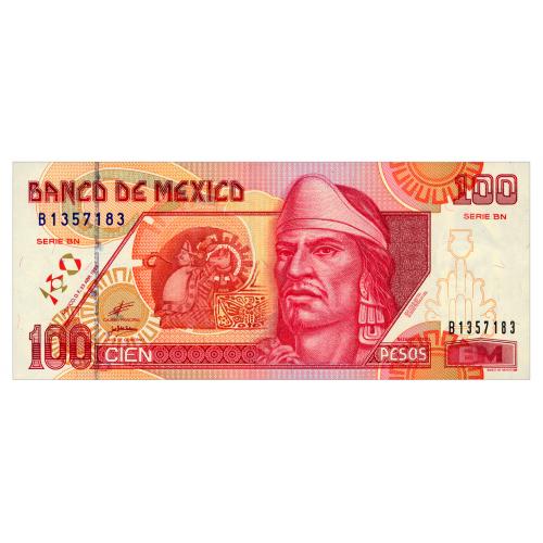 МЕКСИКА 108d MEXICO BN 100 PESOS 1999 Unc