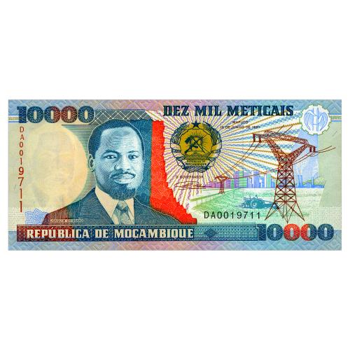 МОЗАМБИК 137 MOZAMBIQUE 10000 METICAIS 1991 Unc