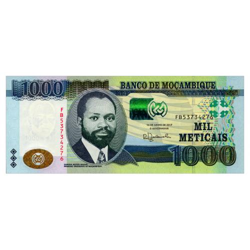 МОЗАМБИК 154b MOZAMBIQUE 1000 METICAIS 2017 Unc