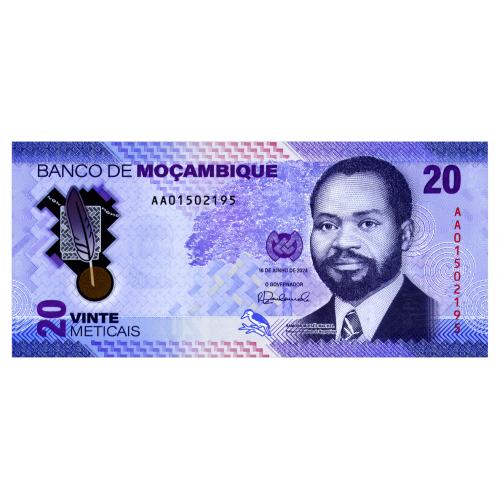 МОЗАМБИК W155 MOZAMBIQUE 20 METICAIS 2024 Unc