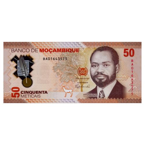 МОЗАМБИК W156 MOZAMBIQUE 50 METICAIS 2024 Unc