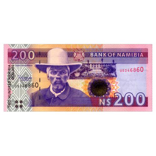 НАМИБИЯ 10b(1) NAMIBIA 200 DOLLARS ND(2003) Unc