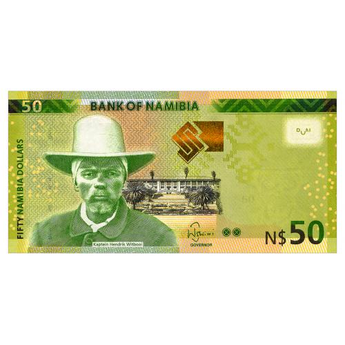 НАМИБИЯ 13c NAMIBIA 50 DOLLARS 2019 Unc