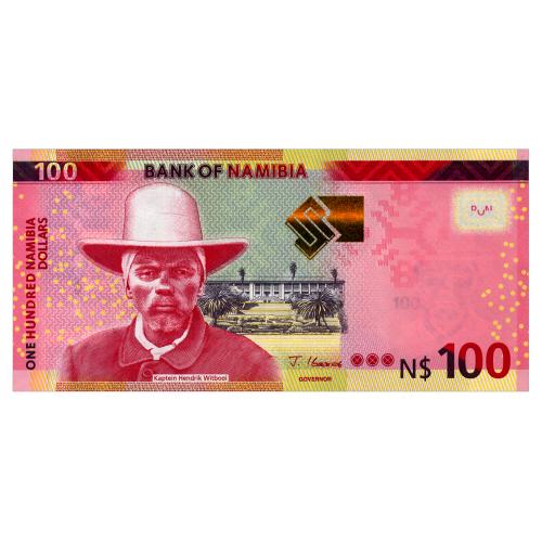 НАМИБИЯ 14 NAMIBIA 100 DOLLARS 2023 Unc