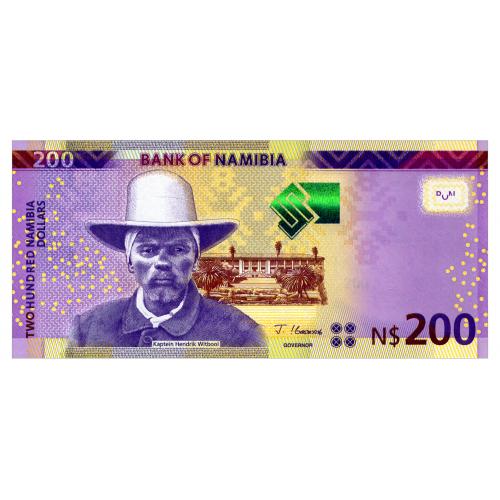 НАМИБИЯ 15 NAMIBIA 200 DOLLARS 2022 Unc