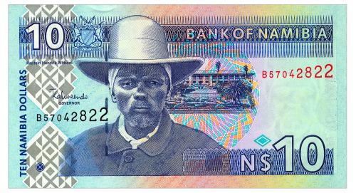 НАМИБИЯ 4c NAMIBIA 10 DOLLARS ND(2001) Unc