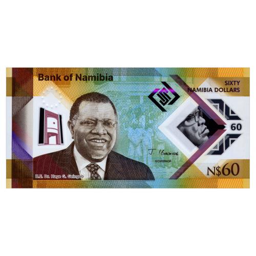 НАМИБИЯ W19 NAMIBIA ЮБИЛЕЙНАЯ 60 DOLLARS 2025 Unc