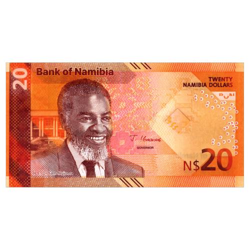 НАМИБИЯ W21 NAMIBIA 20 DOLLARS 2025 Unc