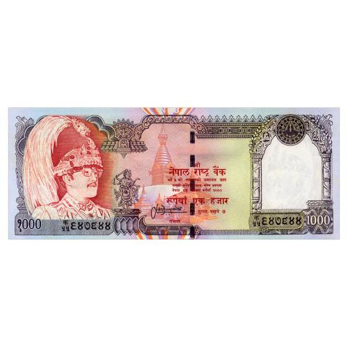 НЕПАЛ 44(1) NEPAL 1000 RUPEES ND(2000) Unc