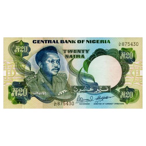 НИГЕРИЯ 26e NIGERIA 20 NAIRA ND(1984) Unc
