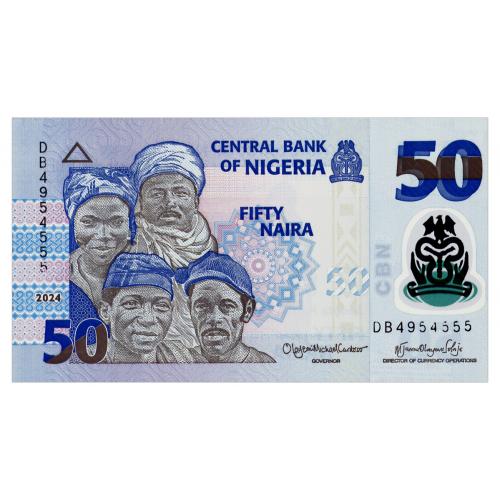 НИГЕРИЯ 40 NIGERIA 50 NAIRA 2024 Unc