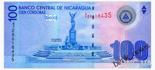 НИКАРАГУА 204 NICARAGUA 100 CORDOBAS 2007(2012) Un