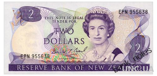 НОВАЯ ЗЕЛАНДИЯ 170c NEW ZEALAND 2 DOLLARS 1989 Unc