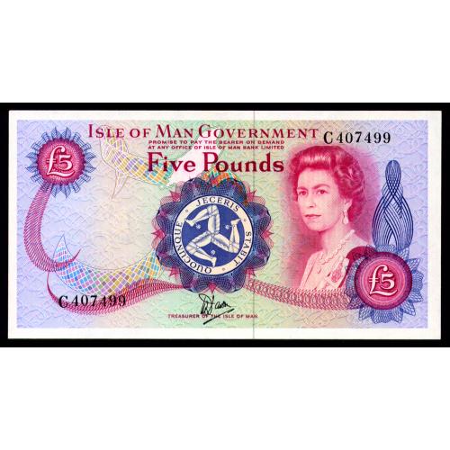 ОСТРОВ МЭН 35a ISLE OF MAN 5 POUNDS ND(1979) Unc