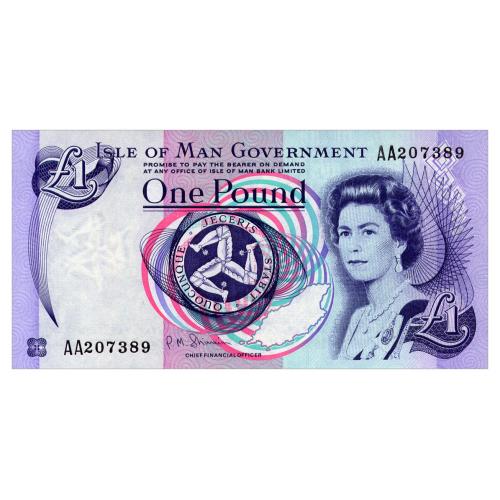 ОСТРОВ МЭН 40c ISLE OF MAN 1 POUND ND(2009) Unc
