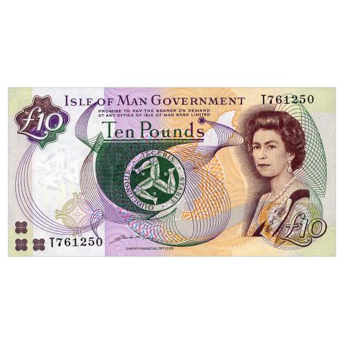 ОСТРОВ МЭН W48A ISLE OF MAN SHEILA LOWE 10 POUNDS ND(2020) Unc