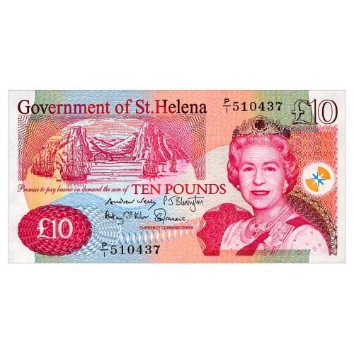 ОСТРОВ СВ. ЕЛЕНЫ 12b SAINT HELENA 10 POUNDS 2012 Unc