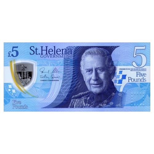 ОСТРОВ СВ. ЕЛЕНЫ W14 SAINT HELENA 5 POUNDS ND(2026) Unc