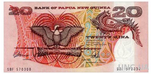 ПАПУА НОВАЯ ГВИНЕЯ 10a PAPUA NEW GUINEA 20 KINA ND(1988) Unc