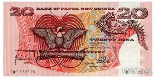 ПАПУА НОВАЯ ГВИНЕЯ 10c PAPUA NEW GUINEA 20 KINA ND(1988) Unc