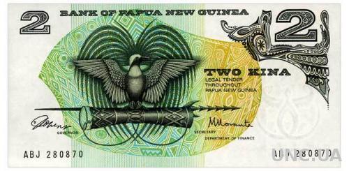 ПАПУА НОВАЯ ГВИНЕЯ 1a PAPUA NEW GUINEA 2 KINA ND(1975) Unc
