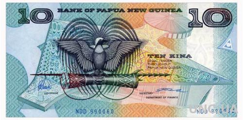ПАПУА НОВАЯ ГВИНЕЯ 9c PAPUA NEW GUINEA 10 KINA ND(1988) Unc