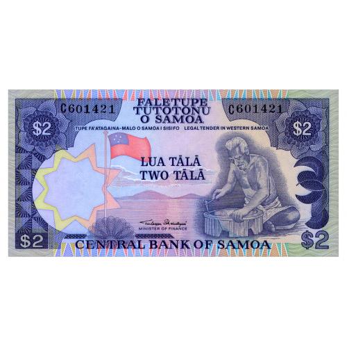 САМОА 25 SAMOA 2 TALA ND(1985) Unc