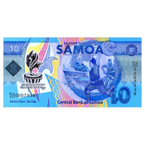 САМОА W45 SAMOA ЮБИЛЕЙНАЯ 10 TALA 2019 Unc