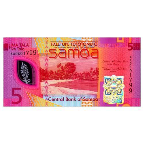 САМОА W50 SAMOA; ЮБИЛЕЙНАЯ; 5 TALA 2024; Unc