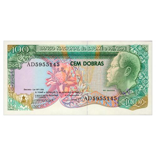 САН-ТОМЕ И ПРИНСИПИ 60 ST. THOMAS &amp; PRINCE 100 DOBRAS 1989 Unc