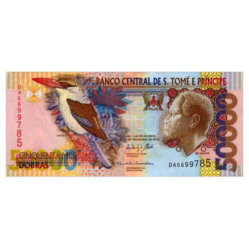 САН-ТОМЕ И ПРИНСИПИ 68e ST. THOMAS &amp; PRINCE 50000 DOBRAS 2013 Unc