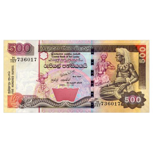 ШРИ ЛАНКА 119d SRI LANKA 500 RUPEES 2005 Unc