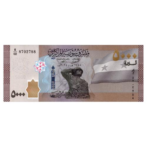 СИРИЯ W118 SYRIA 5000 POUNDS 2024 Unc