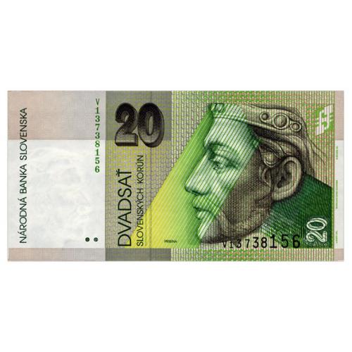 СЛОВАКИЯ 20g SLOVAKIA 20 KORUN 2006 Unc