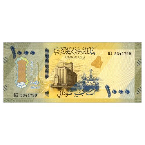 СУДАН W87 SUDAN 1000 POUNDS 2024 Unc