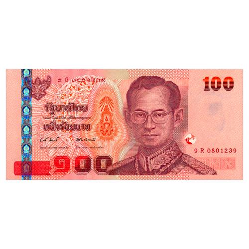 ТАИЛАНД 123 THAILAND ЮБИЛЕЙНАЯ 100 BAHT ND(2010) Unc