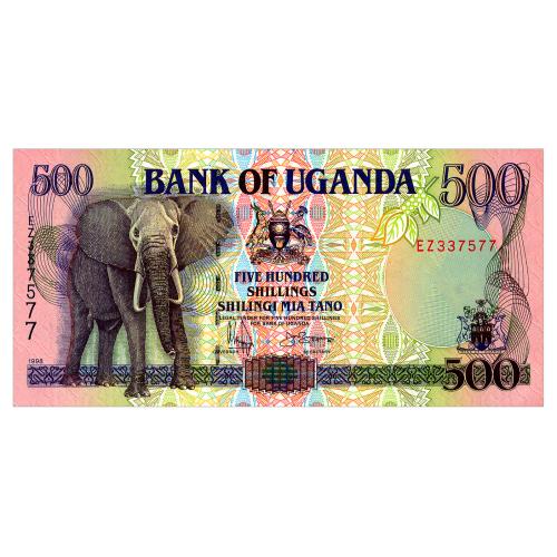 УГАНДА 35b UGANDA 500 SHILLINGS 1998 Unc